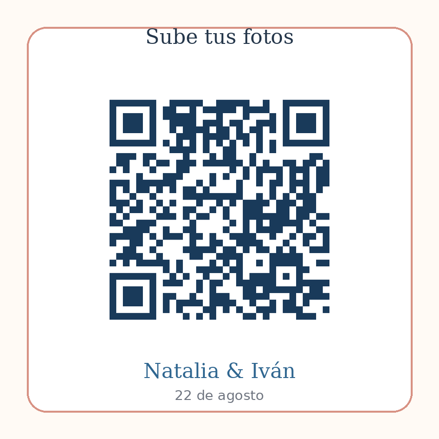 Código QR para subir fotos